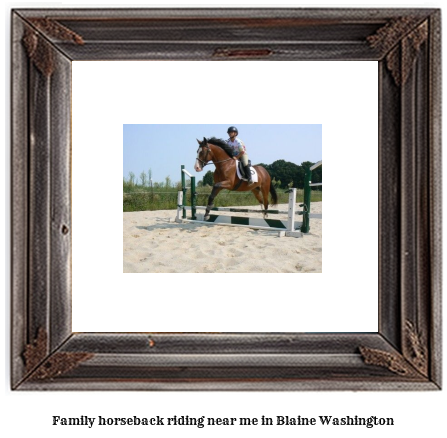 family horseback riding near me in Blaine, Washington